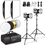 Neewer 2 Pack S101-400W Pro 400WS Studio Monolight Flash Kit. Fixed Price $290.00.
