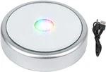 Led Multimodal Multicolor Base Silver Lighted Stand For Crystal Art Displa. Fixed Price $15.60.