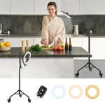 Luxsure Tripod For Iphone With Ring Light, Overhead Camera Mount Casters,le. Fixed Price $117.79.