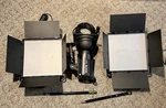 Studio Lights Set 2X Fovitec 600 Xb & Godox SL60W Series Low Hours Barn Doors. Fixed Price $185.00.