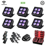Jmaz Lighting JZ1041 Mad Par 4IP 6-PACK Dj Rgbwa+uv Led Uplights Case. Fixed Price $1488.40.