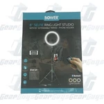 Bower 8" Selfie Ring Light Studio 51" Extendable Tripod, Phone Holder & Remote. Fixed Price $16.99.