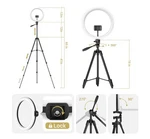 Tonor 12 Ring Light With Adjustable Tripod Stand, Phone Holder, Remote Control. Fixed Price $27.42.