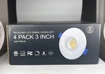 Sublimation 4 Packs 3 In Gimbal Recessed Light With Junction Box 10W Sealed. Fixed Price $44.95.