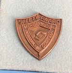 Vintage Michigan Mutual Insurance Company Safety Award Lapel Pin- New/ Open Box. Fixed Price $12.00.