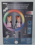 Vivitar VIVRLRGB1263NOC Professional Led Ring Light Kit 12". Fixed Price $36.99.