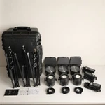 Fiilex P360EX 3-LIGHT Bi-color Led Kit Case Stands W/ 3X Fresnel P2Q D-tap. Fixed Price $799.97.