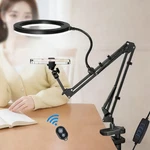 Overhead Camera Phone Mount Selfie Ring Light Desk Tripod For Video Live Stream. Fixed Price $25.84.