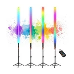 Luxceo 4PACK Rgb Tube Light Bar With Stand, Battery Powered Led Video L.... Fixed Price $218.70.