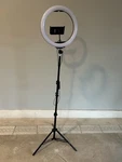Tzumi Air Halo Light Tripod/ Selfie Stick 12 Ring W/ Phone Mount. Fixed Price $8.99.