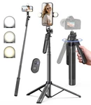 71" Tripod,tripod For Iphone With Fill Light And Rechargeable Remote,al.... Fixed Price $28.39.