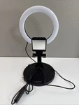 Merkury Vlog Cast Studio Foldable Phone Stand W/ Led Ring Light 6" - New. Fixed Price $9.99.