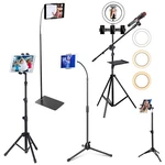 Floor/ Desktop Tripod Stand Tablet Holder Led Selfie Ring Light For Ipad Studio. Fixed Price $29.91.