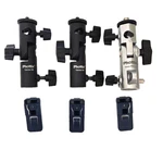 Phottix Varos Umbrella Flash Mount Holders (set Of 3) + Frio Cold Shoes. Fixed Price $60.00.