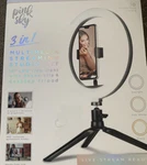 Pink Sky 3 Multimedia Streaming Studio Kit 10" Led Ring Light. Fixed Price $30.99.