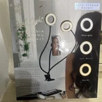 Pink Sky Dual Led Ring Light Streaming Kit, Adjustable Phone Holder, Usb Powered. Fixed Price $19.89.