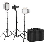 Godox LED500LR 3-LIGHT Bi-color Video Kit. Fixed Price $679.00.