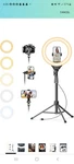 12'' Selfie Ring Light With 62 Tripod Stand For Video Recording Live Streaming. Fixed Price $19.95.