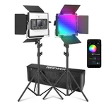 Neewer Upgraded 660 Pro Ii Rgb Led Video Light With App Control&stand Kit. Fixed Price $239.99.
