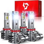 Topik 9005 9006 Light Bulbs Combo, 64000LM 6500K White 800% Super Bright HB3 HB4. Fixed Price $49.79.