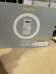 Heyday Ring Light Stone White Bluetooth Remote Adjustable Led. Fixed Price $12.00.