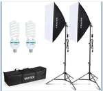 Skytex Softbox Photography Lighting Kit, 135W, 20X28IN, Black, 5500K, E27 Bulb. Fixed Price $65.00.