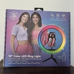 Dixie & Charli 10" Color Led Ring Light Cell Phone Holder Table Stand New Box. Fixed Price $19.99.