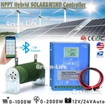 2000W Dc 12V 24V Bluetooth Mppt Hybrid Wind Turbine Solar Charge Controller Usa. Fixed Price $186.37.