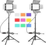Emart Led Photography Lighting, Studio With 53INCH Adjustable Tripod Stand. Fixed Price $58.99.