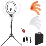 18-INCH Ring Light, 55W Dimmable 5500K With 240 Leds Color Filter, Soft.... Fixed Price $145.69.