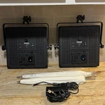 Set Of 2 Fovitec Studiopro S-600D Led Video/photography Lights W/ Case. Fixed Price $188.22.