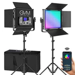 Gvm 50RS Rgb Led Video Light, 50W Lighting Kit With App Control, 360. Fixed Price $364.99.