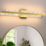 Modern Bathroom Vanity Light: Brushed Gold 32-INCH 28W Dimmable Led 3000K. Fixed Price $99.96.