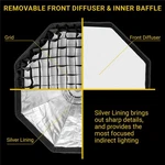 Glow Ez Lock 25" Octa Small Quick Softbox, 8-SIDED Parabolic Opens Up An. Fixed Price $73.90.