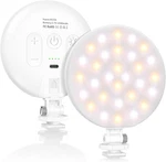 Led Video Light, 2500MAH Rechargeable Camera CRI97+ Dimmable Ring W. Fixed Price $26.99.