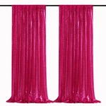 B-cool Sequin Backdrop Curtains Panels 2FTX8FT Glitter Fuchsia Hot Pink. Fixed Price $19.99.