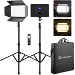 Studio 2-POINT Lighting Kit Edge Lit Led Bicolor Panels 3200K 56. Fixed Price $522.99.