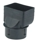 Ads 0465AA Black Rectangular Polyethylene Downspout Adapter 3 X 4-1/4 Dia. In.. Fixed Price $13.31.