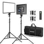 Neewer 2-PACK 45W Dimmable Bi Color With Tripod Stand For Game Live Streaming. Fixed Price $199.99.