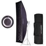 63" Portable Strip Softbox With Honeycomb Grid + Godox S-type Bowens Mount Brack. Fixed Price $69.26.