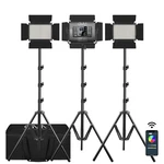 Gvm 680RS-3L 50W Rgb Bi-color Led Video Panel 3-LIGHT Kit App Control. Fixed Price $279.00.