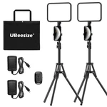 Ubeesize 2-PACK Led Video Light Kit, 3000-6500K Dimmable Photography Studio L.... Fixed Price $84.69.