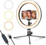 Brand New!!! Aixpi 10 Inch Led Light Lamp With Tripod Stand Phone Holder. Fixed Price $24.99.