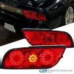 Fits 1991-1998 180SX RPS13 / 240SX S14 Jdm Red Full Led Tail Lights Lamps. Fixed Price $263.95.