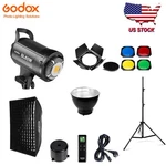 Godox SL-60W Led Video Continuous Light+barn DOOR+60*90CM Grid Softbox Stand. Fixed Price $171.12.