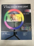 Vivitar 8 Inch Full Color Ring Light Brand New Open Box. Works Great. Fixed Price $15.99.