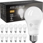 Tjoy 12 Pack Led Bulbs, 100 Watt Equivalent A19, 5000K Daylight Bulb,. Fixed Price $39.99.