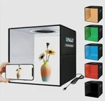 Puluz Foldable Led Ring Light Studio 25CM 12 Color Backdrops High Cri Temp. Fixed Price $34.99.