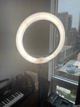 Flashpoint 19" Ac Powered 600W 5500K Fluorescent Ring Light. Fixed Price $39.00.