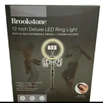 Brookstone 12 Deluxe Led Ring Light Tripod Set New. Fixed Price $49.99.